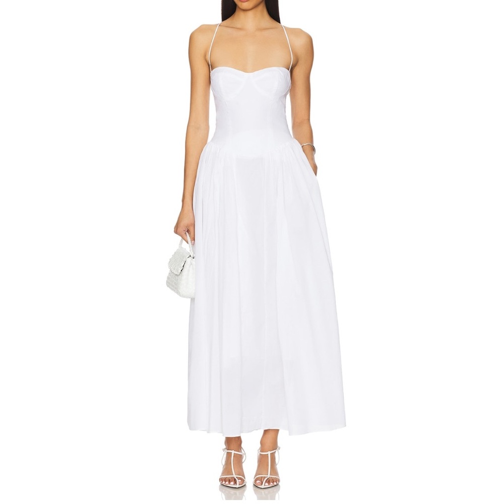 Estie Cotton Maxi Dress Orchid White